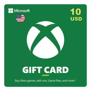 $10.00 Xbox Gift Card USD INSTANT DELIVERY