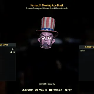 Glowing Abe mask