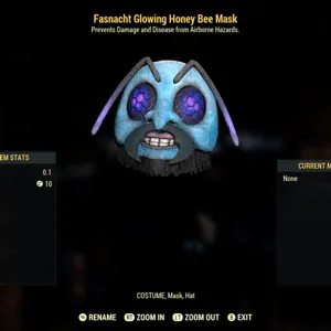 glowing honey bee mask