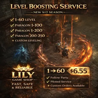 S12 Diablo 4 Diablo IV Levels 1-70 + T4  Grand Opening Deals – Don’t Miss the Lowest Prices!