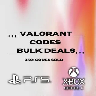 50x Valorant console codes BULK Seller Pack
