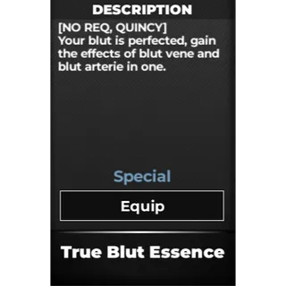 True Blut Essence  - Type Soul