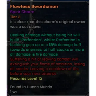 Flawless Swordsman Charm - VV ULTIMATUM