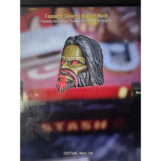 Fasnacht glowing bigfoot mask