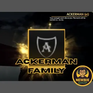x1 ACKERMAN FAMILY [AOTR]