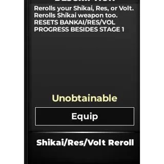 300x Shikai res volt rerolls | Type soul