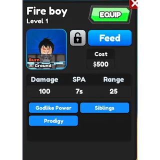 Fire Boy | All star tower defense