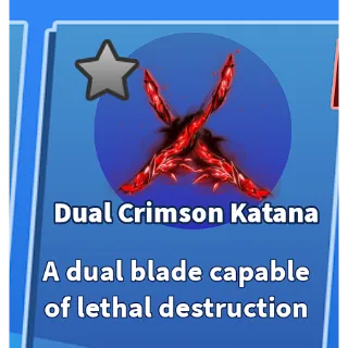 Blade ball | Dual Crimson Katana | Bladeball