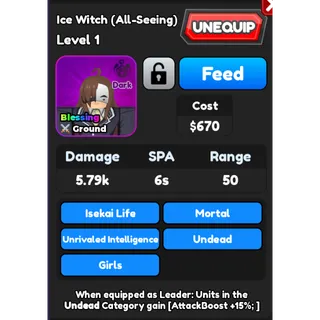 (NEW) Shiny Ice witch | All star tower defense