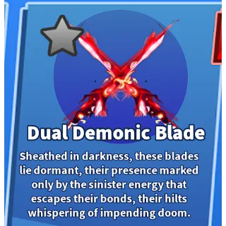 Blade ball | Dual Demonic Blade | Bladeball