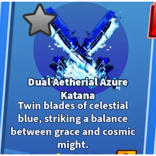 Blade ball | Dual Aetherial Azure Katana | Bladeball