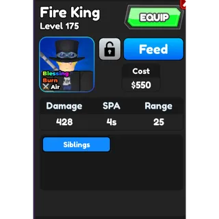 Fire KING | ALL STAR TOWER DEFENSE