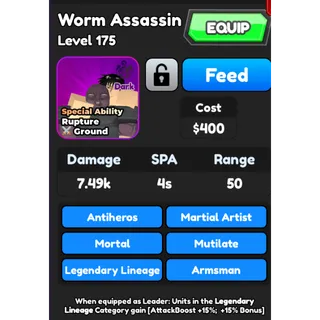 Worm Assassin | ALL STAR TOWER DEFENSE