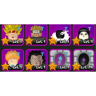 Leaderboard Units Bundle ( Twister, Ikki quin, Illumi, Mr Random, Mecha Naruto, Arot (supa) )| All star tower defense