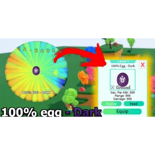 Dark egg 100% | All star tower defense