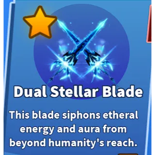 Blade ball | Dual Stellar Blade | Bladeball