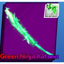 Green Ninja Katana (WITH FINISHER)