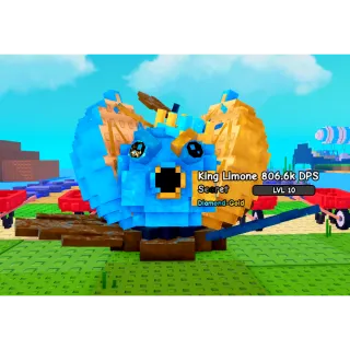 🔥King Limone Diamond-Gold 806.6k DPS (info in description) 🔥Cheapest/Instant - Plants vs Brainrots