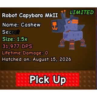 🔥Robot Capybara Mk2 (Size 1.5x) (31,977 DPS) (Secret) - Capybaras Vs Plants🔥