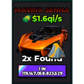 🔥Mavrix Senna (Lava) (Eternal) ($1.6qi/s) | - Dream Car Collection🔥