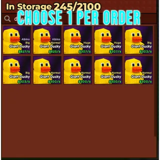 🔥Choose 1 Per Order | Secret | Giant Ducky | Huge | Big - Catch And Tame🔥