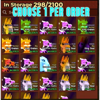 🔥Choose 1 Per Order | Boss Pets | Colossal | Huge | Mutated - Catch And Tame🔥