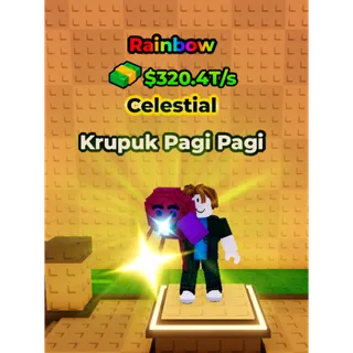 🔥Krupuk Pagi Pagi (🌈Rainbow🌈) (320.4T/s) - Kick a Lucky Block🔥