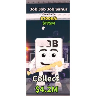 🔥Job Job Job Sahur [700K/s]🔥Cheapest/Instant - Steal a Brainrot