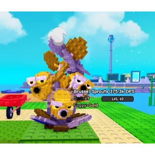 🔥Brussel Sprouts Foggy-Gold (375.3k DPS) (2kg)🔥Cheapest/Instant - Plants vs Brainrots