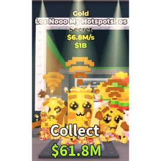 🔥Los Nooo My Hotspotsitos (Gold) [6.8M/s]🔥Cheapest/Instant - Steal a Brainrot