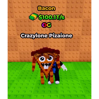 🔥 Crazylone Pizaione (🐖Bacon🐖) (100.1T/s) - Kick a Lucky Block🔥