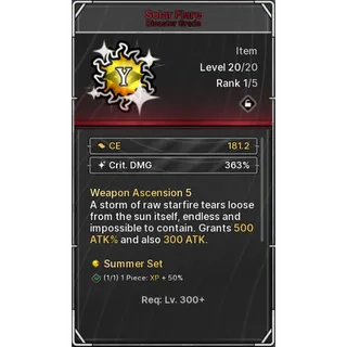 🔥Solar Flare (Ascension 5) - Jujutsu: Zero🔥