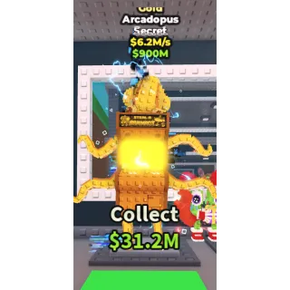 🔥Arcadopus (Gold) [6.2M/s]🔥Cheapest/Instant - Steal a Brainrot