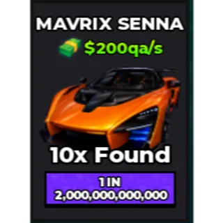 🔥Mavrix Senna (Regular) (Eternal) ($200qa/s) | - Dream Car Collection🔥