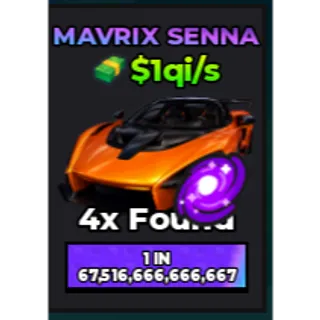 🔥Mavrix Senna (Galaxy) (Eternal) ($1qi/s) | - Dream Car Collection🔥