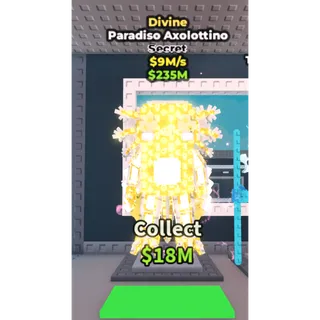 🔥Paradiso Axolottino (Divine) [9M/s] - Steal a Brainrot🔥
