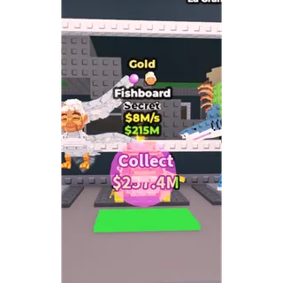 🔥Fishboard (Gold+2 Traits) [8M/s]🔥Cheapest/Instant - Steal a Brainrot