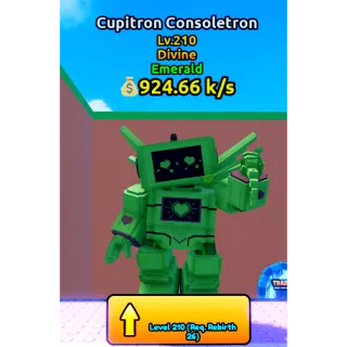 🔥Cupitron Consoletron (Emerald) (Divine) LVL 210🔥Cheapest/Instant - Escape Tsunami For Brainrots!