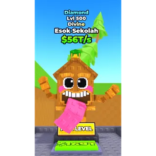 🔥Esok Sekolah (💎Diamond💎) (Divine) (LVL 500 MAX) (56T/s) - Skateboard for Brainrots🔥