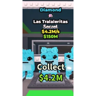 🔥Las Tralaleritas (Diamond+Nyan) [4.2M/s]🔥Cheapest/Instant - Steal a Brainrot