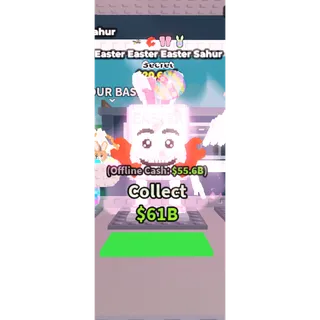 🔥Easter Easter Easter Sahur (4 Traits) [20.6M/s]🔥Cheapest/Instant - Steal a Brainrot