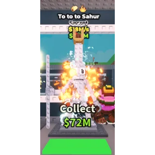 🔥To to to Sahur (Taco+Fire) [18M/s]🔥Cheapest/Instant - Steal a Brainrot