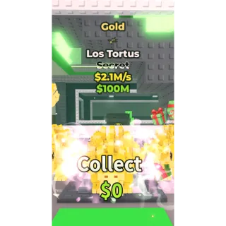 🔥Los Tortus (Gold+Explosive) [2.1M/s]🔥Cheapest/Instant - Steal a Brainrot