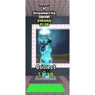 🔥RARE Strawberrita (Cyber+Nyan) [104M/s]🔥Cheapest/Instant - Steal a Brainrot