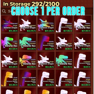 🔥Choose 1 Per Order | Mythic Pets | Colossal | Huge - Catch And Tame🔥