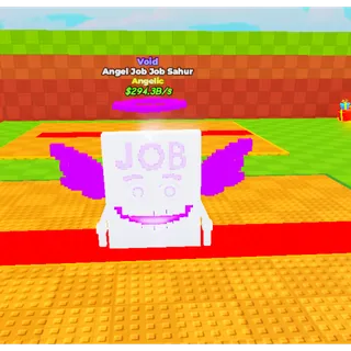 🔥Angel Job Job Sahur | Void | Angelic | 245.2B/s lvl 50 MAX - Be a Lucky Block🔥
