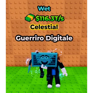 🔥Guerriro Digitale (💦Wet💦) (116.3T/s) - Kick a Lucky Block🔥