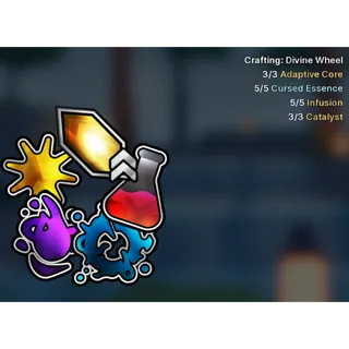 🔥Divine Wheel Craft All Materials + 10 Boosters - Jujutsu: Zero🔥