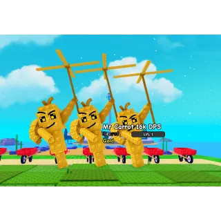 🔥3x Mutated Mr Carrot (info in description)🔥Cheapest/Instant - Plants vs Brainrots