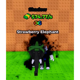 🔥Strawberry Elephant (🥷🏿Shadow🥷🏿) (74.7T/s) - Kick a Lucky Block🔥